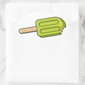Stickers ovale Lime Popsicle Bite Me (Sac)