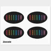 Stickers Ovale PLANCHE / Noir (Feuille)