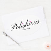 Stickers Ovale Princesse Polishious, brillant (Enveloppe)