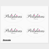Stickers Ovale Princesse Polishious, brillant (Feuille)