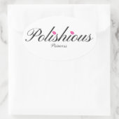 Stickers Ovale Princesse Polishious, brillant (Sac)