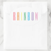 Stickers ovale RAINBOW (Sac)