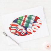 Stickers ovale RIBBON CANDY (Enveloppe)