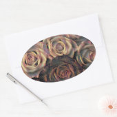 Stickers ovale rose Brown, orange, or (Enveloppe)