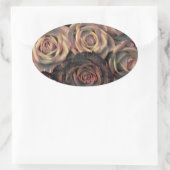Stickers ovale rose Brown, orange, or (Sac)