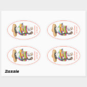 Stickers ovale WENDELITO Cinco de Mayo (Feuille)