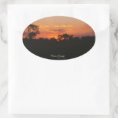 Stickers ovales Acacia Sunset (Sac)