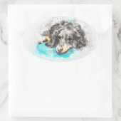 Stickers ovales de longue longueur (Sac)