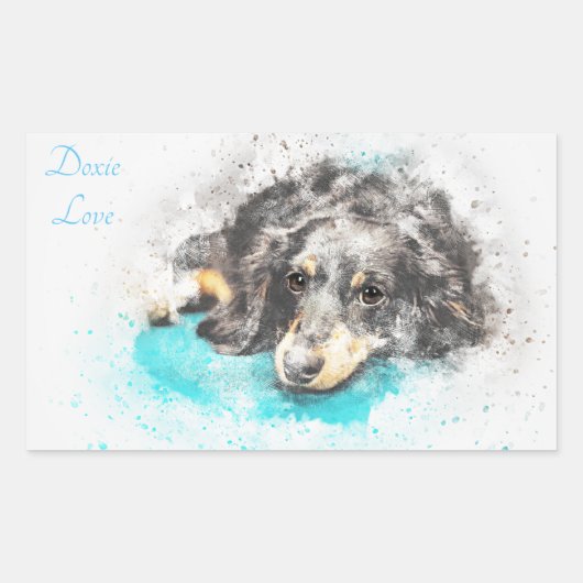 Stickers Ovales DOXIE LOVE (Devant)