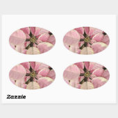 Stickers ovales Poinsettia (Feuille)