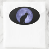 Stickers Ovaux Black Cat Blue Moon (Sac)