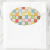 Stickers Ovaux CRAZY QUILT (Sac)