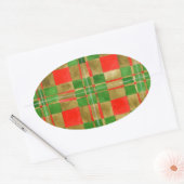 Stickers Ovaux MAC GREGOR TARTAN (Enveloppe)