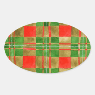 Stickers Ovaux MAC GREGOR TARTAN