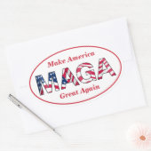 Stickers Ovaux MAGA (Enveloppe)