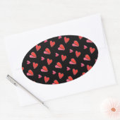 Stickers Ovaux MINI HEARTS II (Enveloppe)