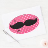 Stickers Ovaux Moustache (Enveloppe)