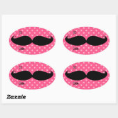 Stickers Ovaux Moustache (Feuille)
