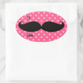 Stickers Ovaux Moustache (Sac)