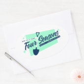 Stickers Ovaux Quatre Saisons Total Paysage (Enveloppe)