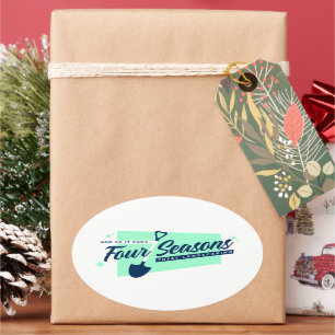 Stickers Ovaux Quatre Saisons Total Paysage