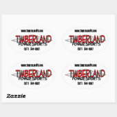 Stickers Ovaux Timberland (Feuille)