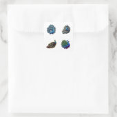 Stickers Pack Cute Peacock 4 (Sac)