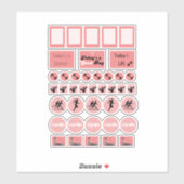 Stickers Page du planificateur Jours de gym (Feuille)