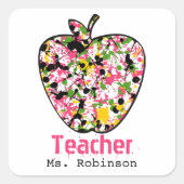 Stickers Paint Splatter Apple Teacher (Devant)