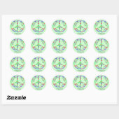 Stickers Paix en direct (Feuille)