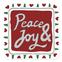 Stickers Paix & Joy Lettres Main