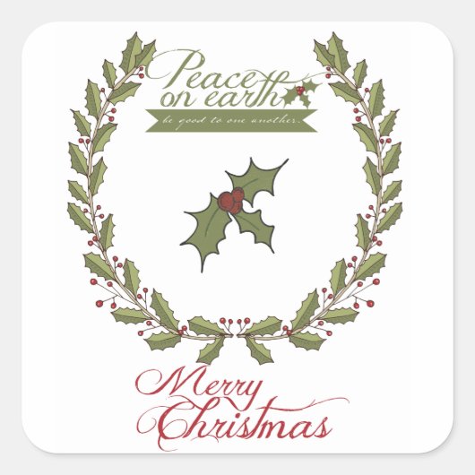 Stickers Paix sur Terre (Devant)