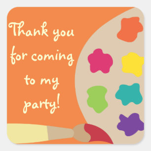 Stickers Palette d'Art - Orange