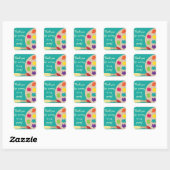 Stickers Palette d'Art - Turquoise (Feuille)