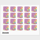 Stickers Palette d'art - violet (Feuille)