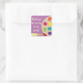 Stickers Palette d'art - violet (Sac)