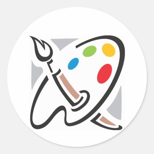 Stickers Palette Peintres (Devant)