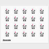 Stickers Panda Cute (Feuille)