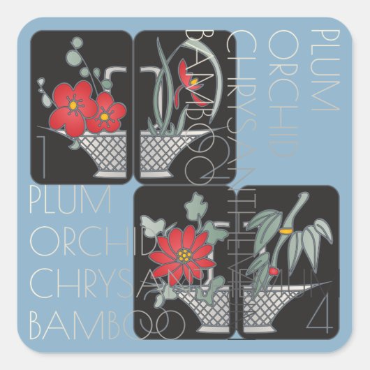 Stickers Panier Mah Jongg (Devant)