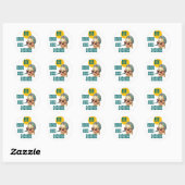 Stickers Papeterie Pour Notes De Voyage Lady Retro (Feuille)