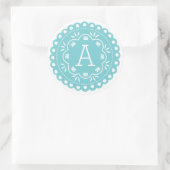 Stickers Papier Picado Monogramme - Bleu (Sac)