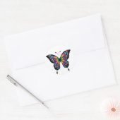 stickers papillon arc-en-ciel (Enveloppe)