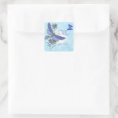 Stickers Papillon bleu (Sac)