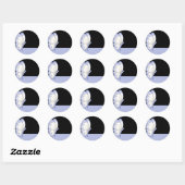 Stickers Papillon bleu (Feuille)