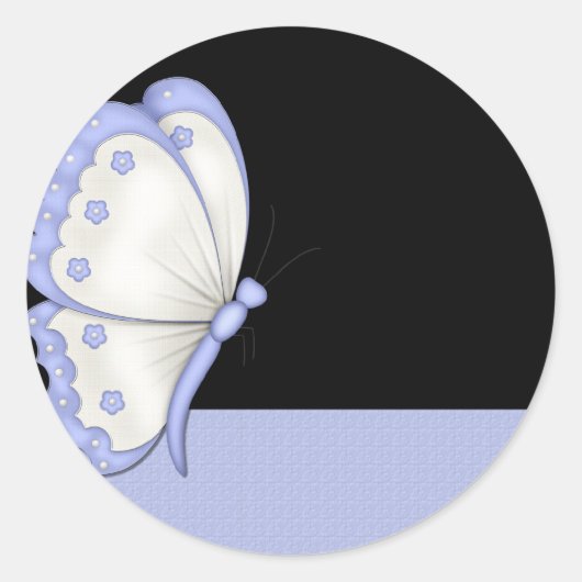 Stickers Papillon bleu (Devant)