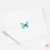 Stickers Papillon bleu Morpho (Enveloppe)