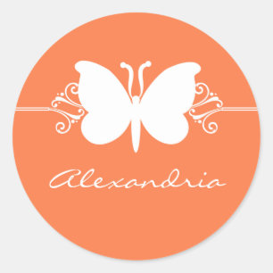 Stickers Papillon de corail