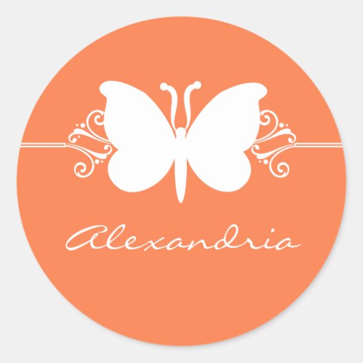 Stickers Papillon de corail (Devant)