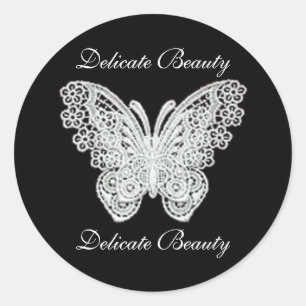 Stickers Papillon en dentelle de beauté délicate