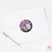 Stickers Papillon et Fleur Rose (Enveloppe)